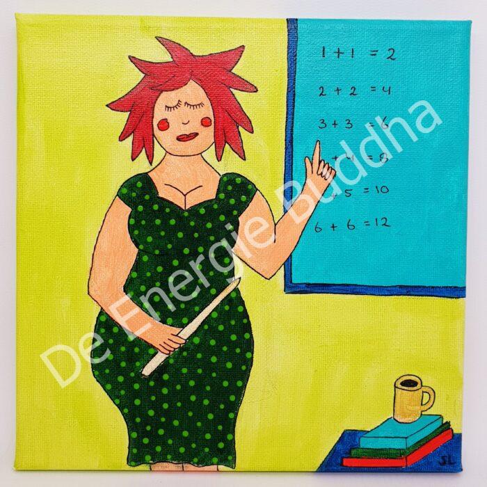 De Energie Buddha - Dikke Dames schilderen - Schooljuf